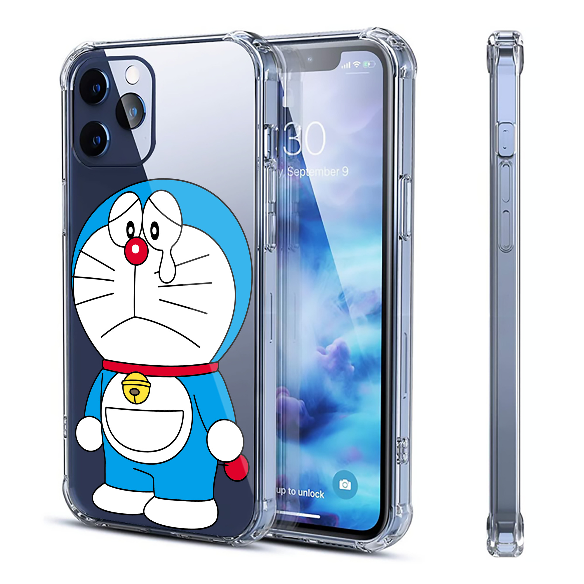 （画像用） ドラえもん Doraemon 【iPhone 12シリーズ対応】透明スマホケース（クリアソフトケース）